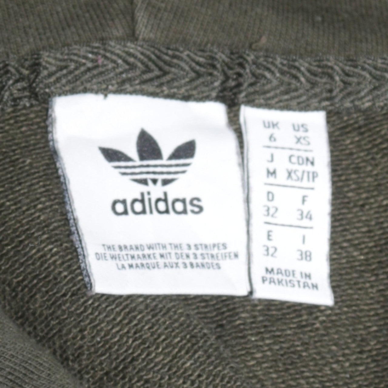 Womens UK Size XS adidas Green Pullover Hoodie