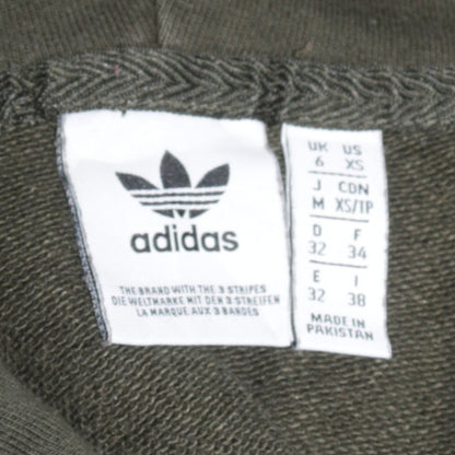 Womens UK Size XS adidas Green Pullover Hoodie