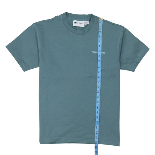 adidas Humanrace Men's Green Short Sleeve Crew Neck Cotton T-Shirt Size S