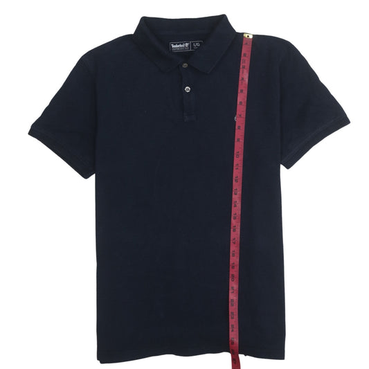 Timberland Men's Navy Blue Slim Fit Cotton Polo Shirt L