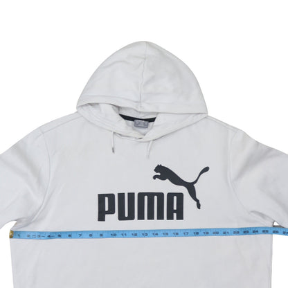 Mens UK Size 2XL PUMA White Pullover Hoodie