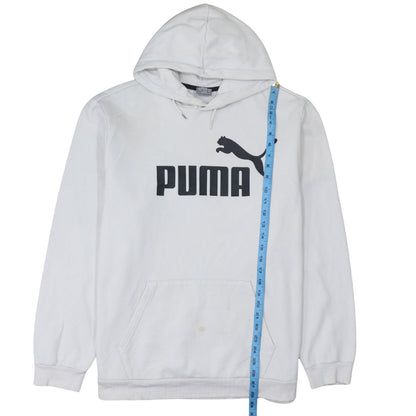 Mens UK Size 2XL PUMA White Pullover Hoodie