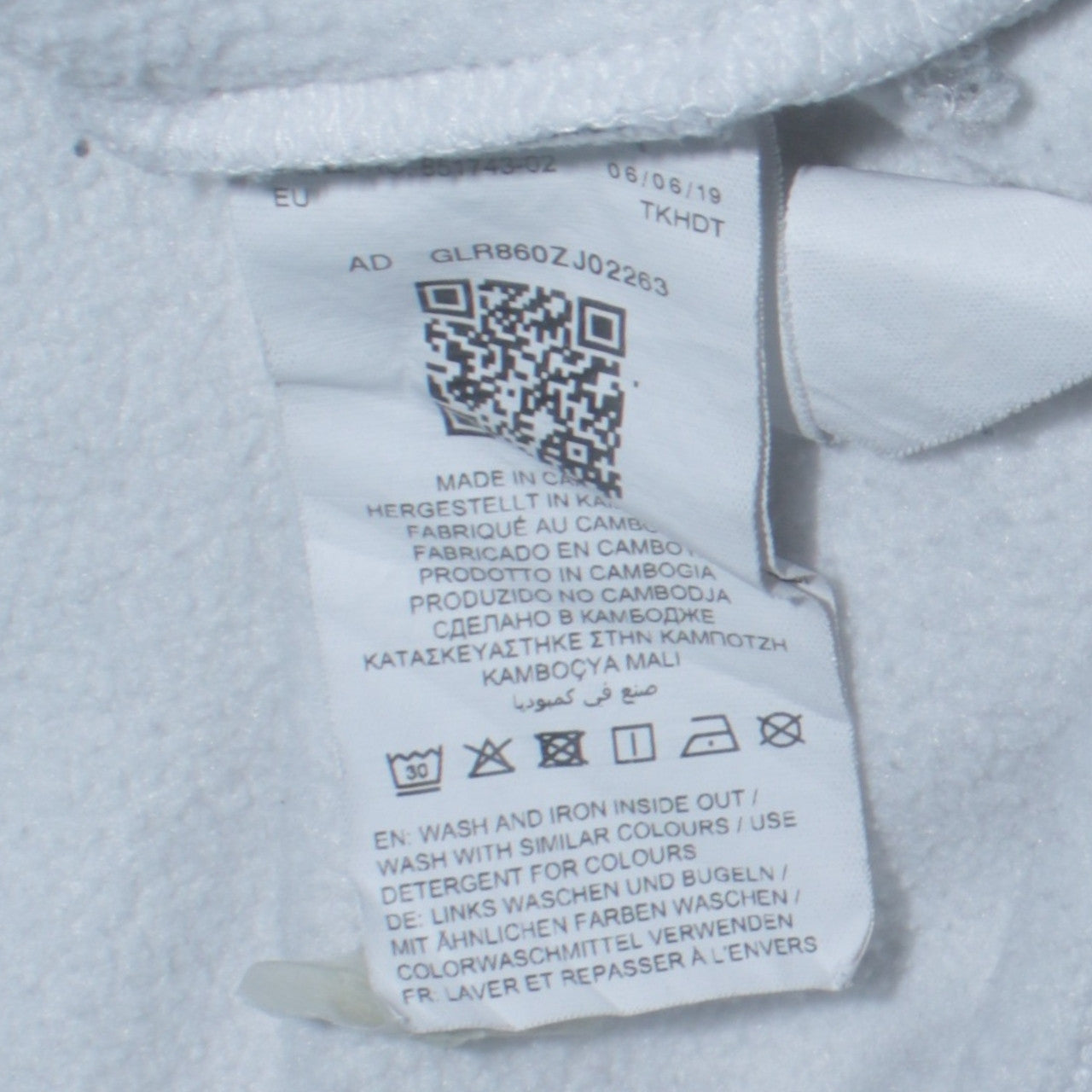 Mens UK Size 2XL PUMA White Pullover Hoodie