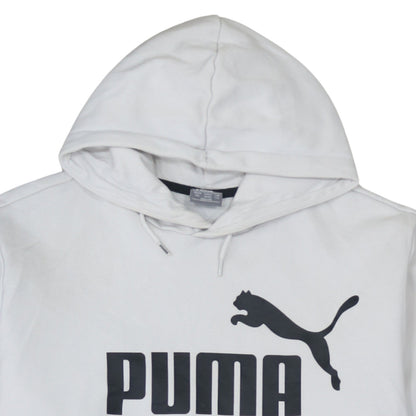 Mens UK Size 2XL PUMA White Pullover Hoodie