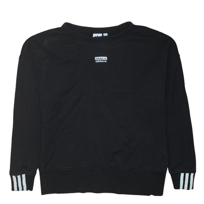 Womens UK Size 8 adidas Black Pullover Sweatshirt