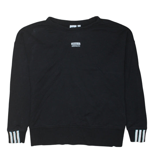 Womens UK Size 8 adidas Black Pullover Sweatshirt