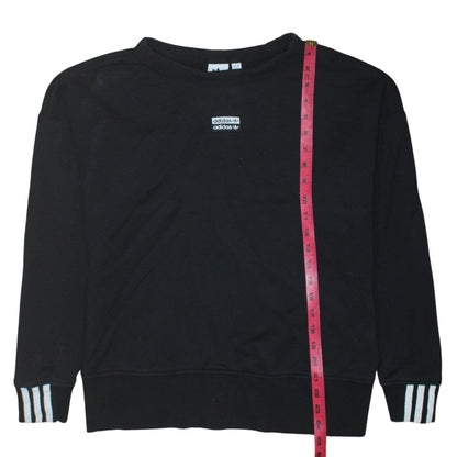 Womens UK Size 8 adidas Black Pullover Sweatshirt