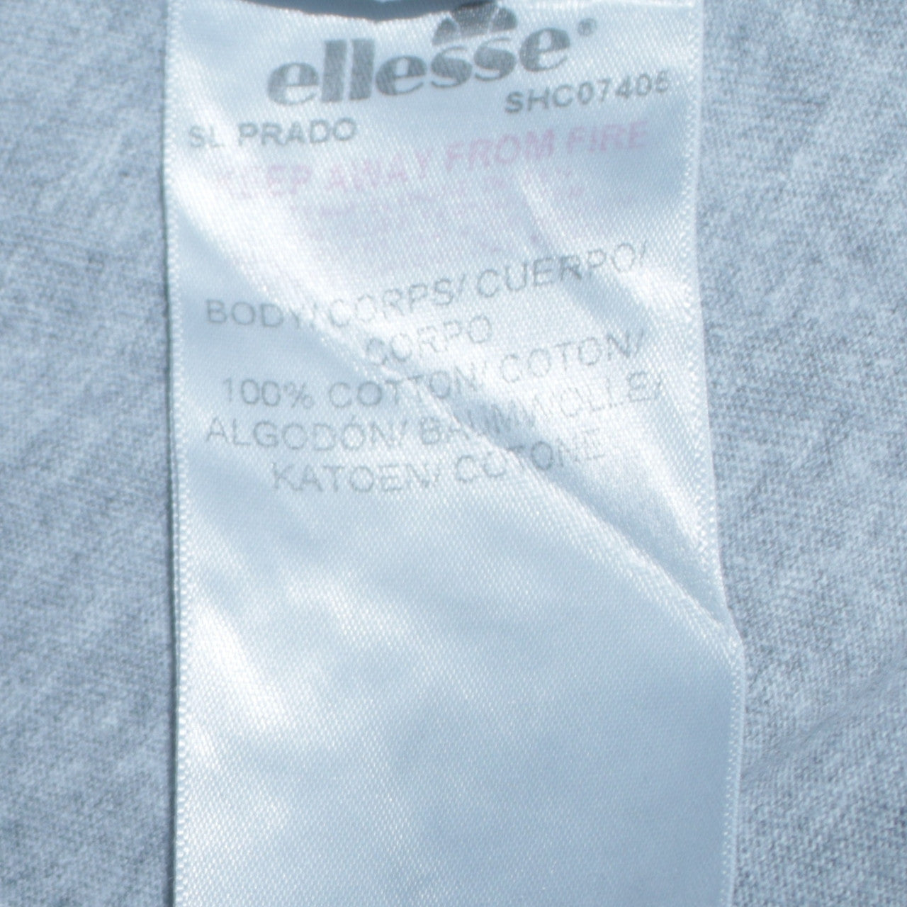 Mens UK Size S ellesse Grey  T-Shirt