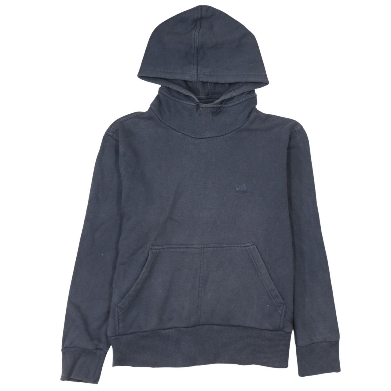 Womens UK Size 12 adidas Blue Pullover Hoodie