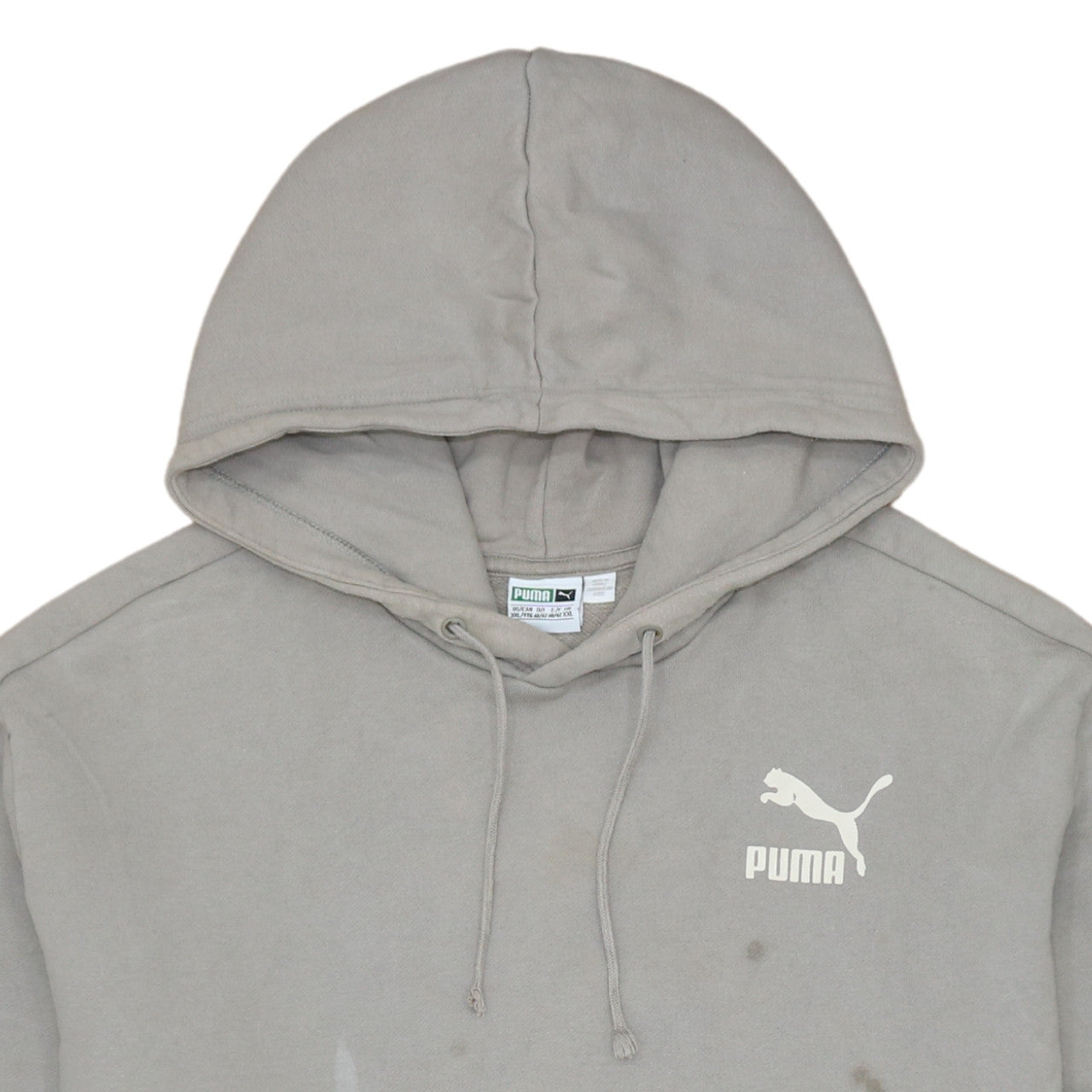 Mens UK Size 2XL PUMA Grey Pullover Hoodie