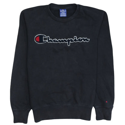 Mens UK Size S Champion Black Pullover Sweatshirt