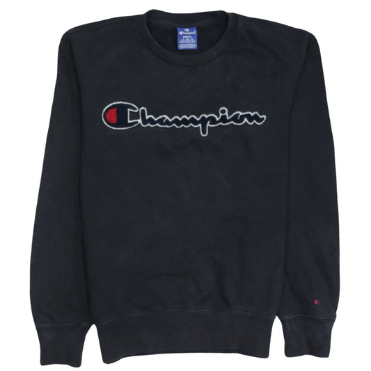 Mens UK Size S Champion Black Pullover Sweatshirt