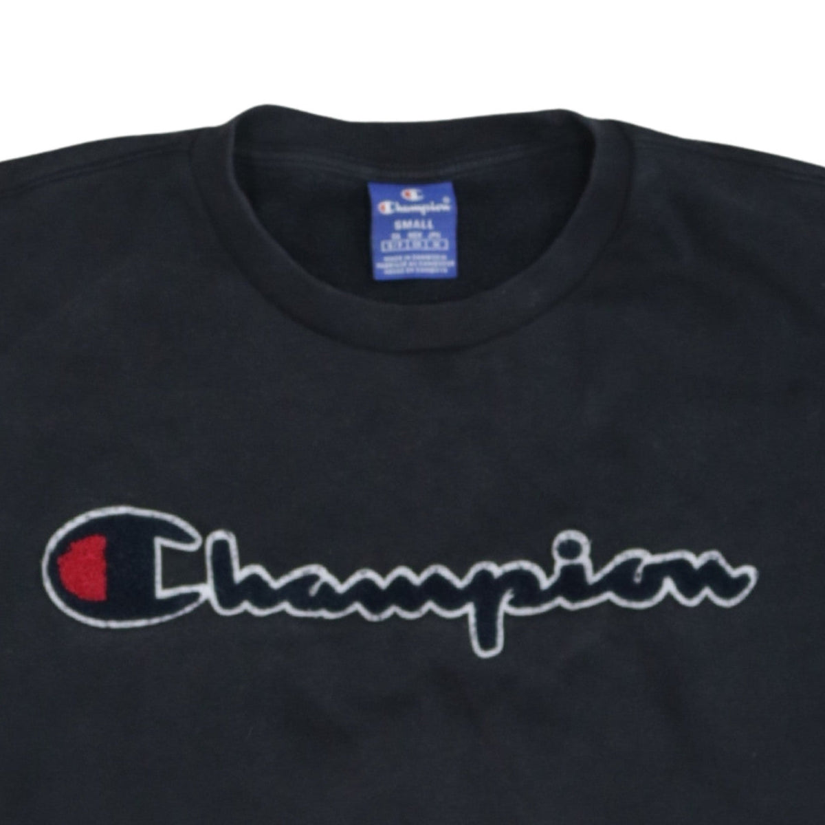 Mens UK Size S Champion Black Pullover Sweatshirt