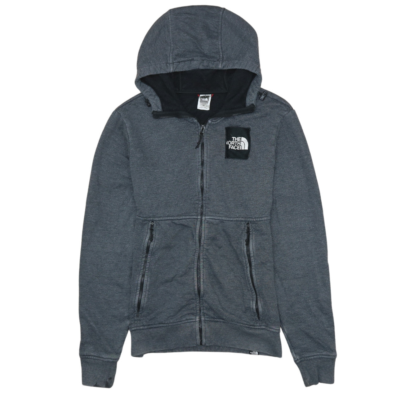 Mens UK Size S The North Face Grey Full Zip Hoodie
