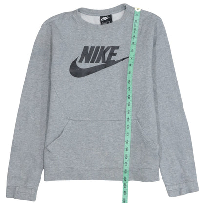 Nike Boys Grey XL Fleece Pullover Logo Sweatshirt