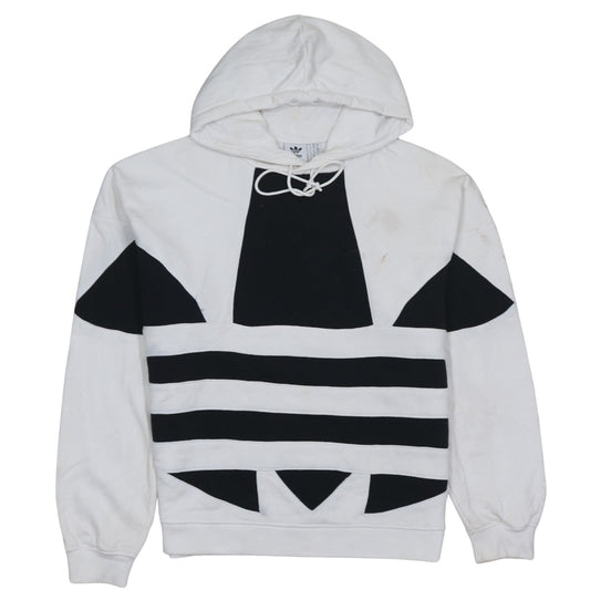 Womens UK Size 10 adidas White Pullover Hoodie