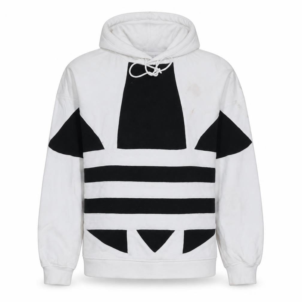 Womens UK Size 10 adidas White Pullover Hoodie