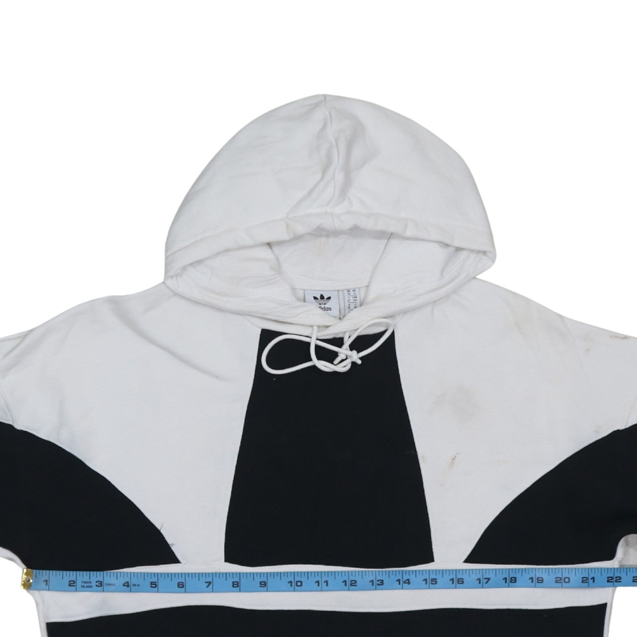 Womens UK Size 10 adidas White Pullover Hoodie