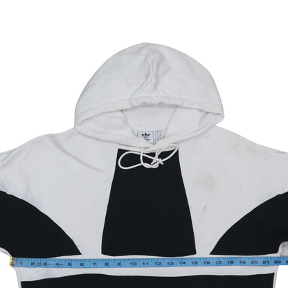Womens UK Size 10 adidas White Pullover Hoodie