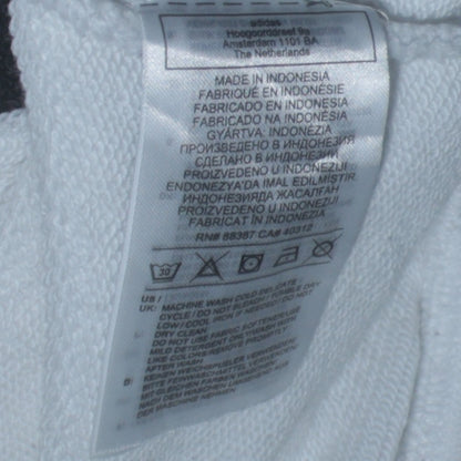 Womens UK Size 10 adidas White Pullover Hoodie