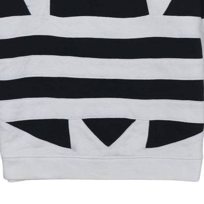 Womens UK Size 10 adidas White Pullover Hoodie