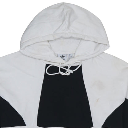 Womens UK Size 10 adidas White Pullover Hoodie