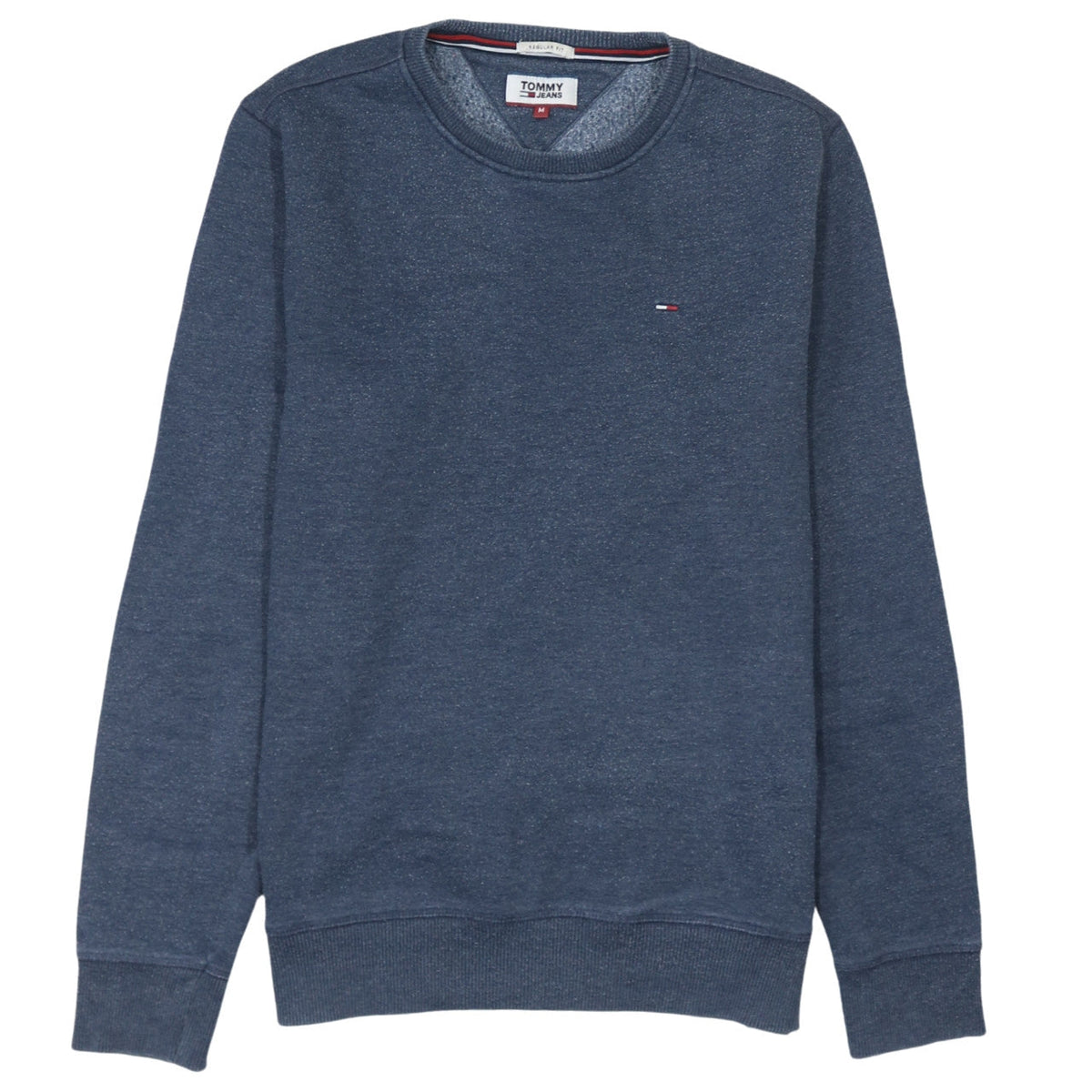 Mens UK Size M Tommy Jeans Blue Pullover Sweatshirt