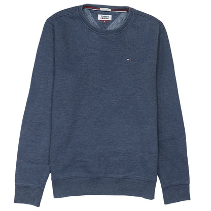 Mens UK Size M Tommy Jeans Blue Pullover Sweatshirt