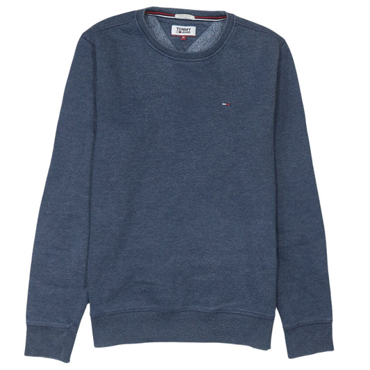 Mens UK Size M Tommy Jeans Blue Pullover Sweatshirt