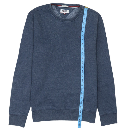 Mens UK Size M Tommy Jeans Blue Pullover Sweatshirt