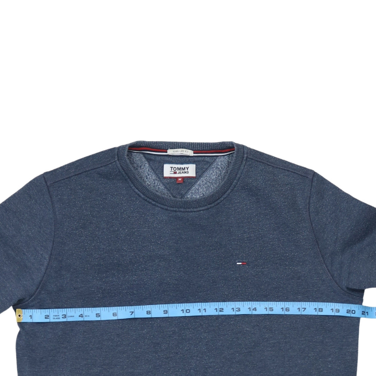 Mens UK Size M Tommy Jeans Blue Pullover Sweatshirt
