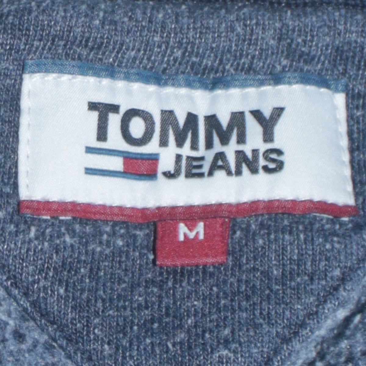 Mens UK Size M Tommy Jeans Blue Pullover Sweatshirt