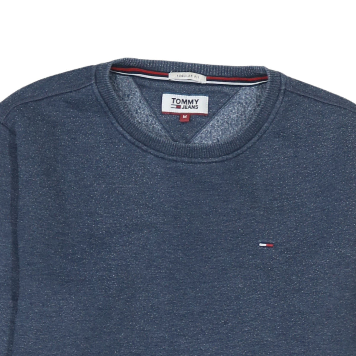 Mens UK Size M Tommy Jeans Blue Pullover Sweatshirt