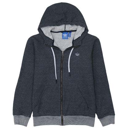 Mens UK Size M adidas Grey Full Zip Hoodie