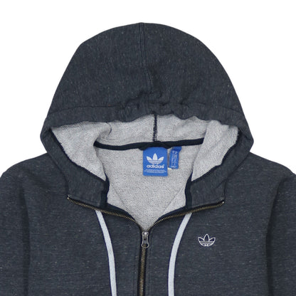 Mens UK Size M adidas Grey Full Zip Hoodie