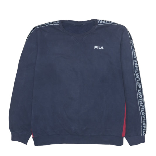 Mens UK Size XL FILA Blue Pullover Sweatshirt