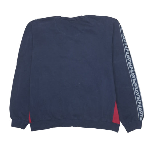 Mens UK Size XL FILA Blue Pullover Sweatshirt