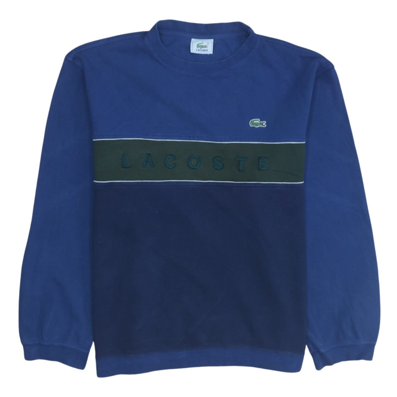 Mens UK Size L Lacoste Blue Pullover Sweatshirt