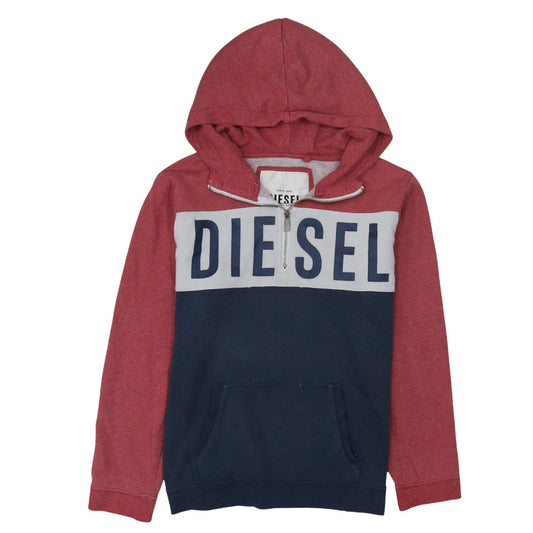Mens UK Size XL Diesel Multicoloured 1/2 Zip Hoodie