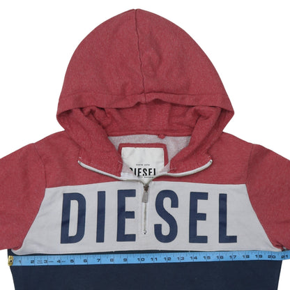 Mens UK Size XL Diesel Multicoloured 1/2 Zip Hoodie