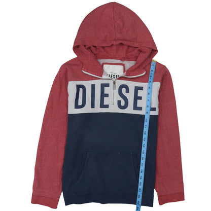 Mens UK Size XL Diesel Multicoloured 1/2 Zip Hoodie