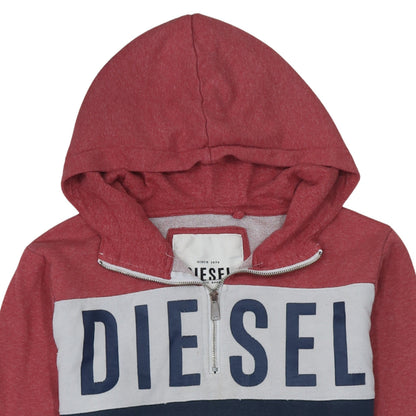Mens UK Size XL Diesel Multicoloured 1/2 Zip Hoodie