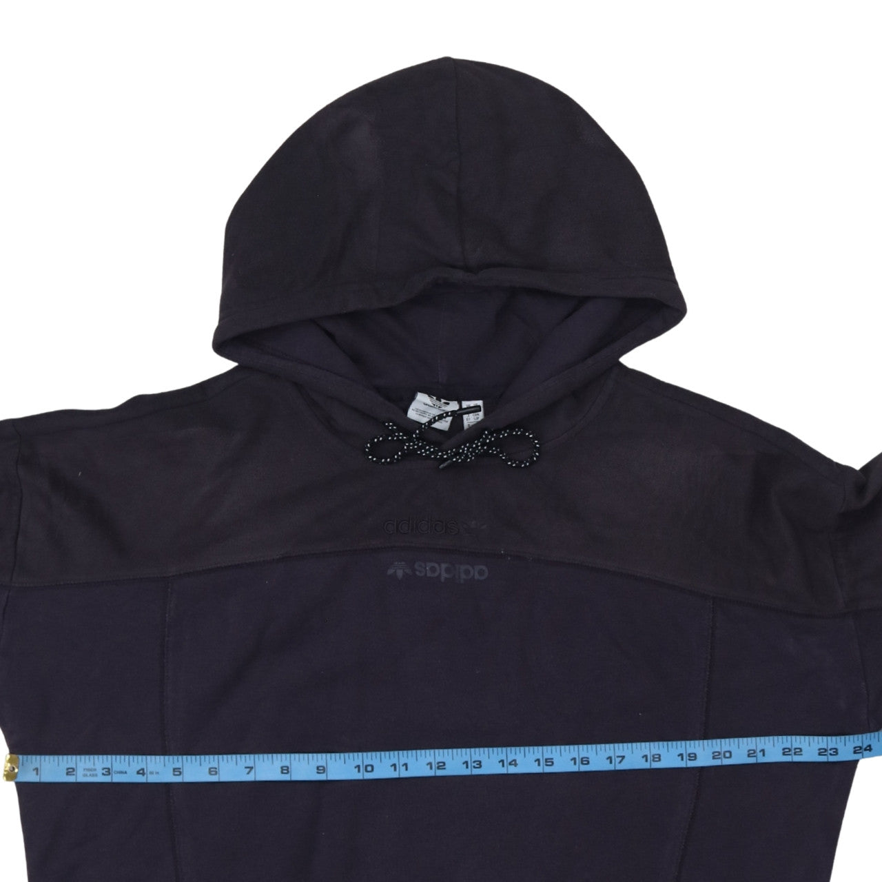 Womens UK Size 10 adidas Black Pullover Hoodie