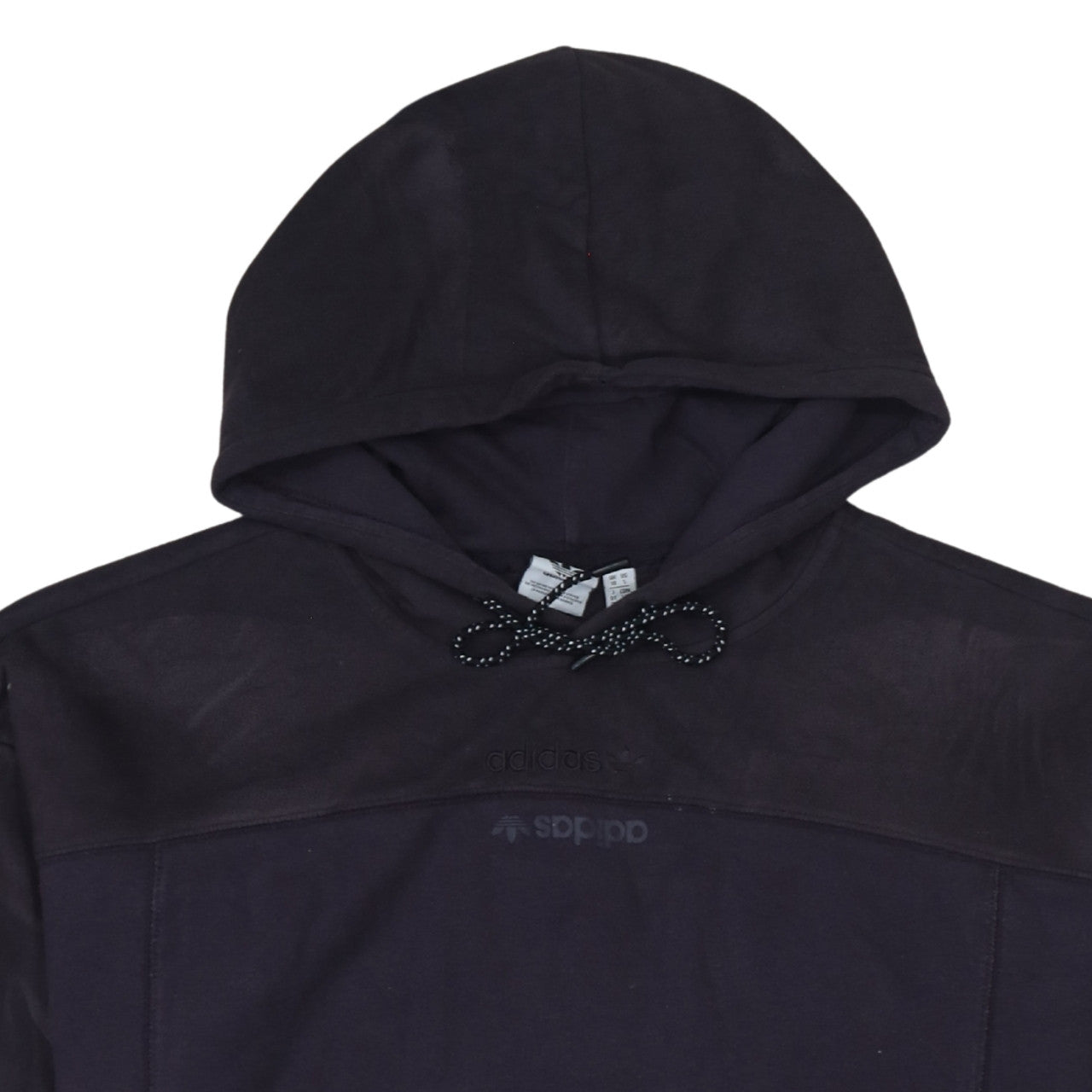 Womens UK Size 10 adidas Black Pullover Hoodie
