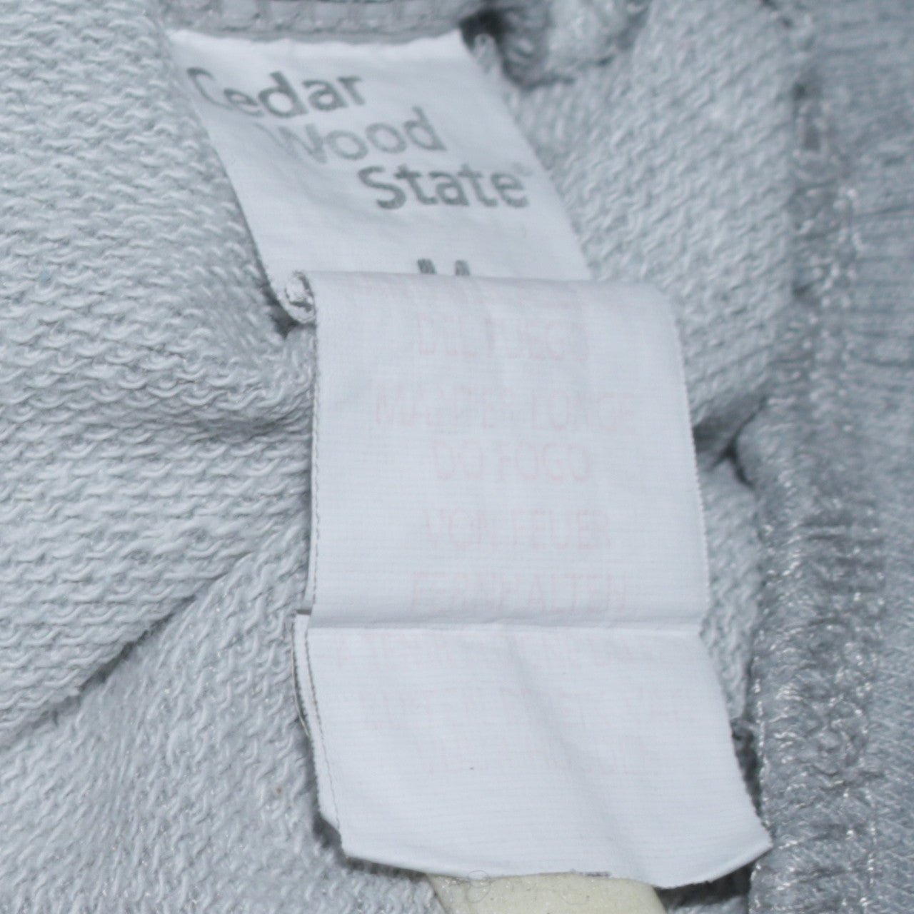 Mens UK Size M Cedar Wood State Grey Pullover Sweatshirt
