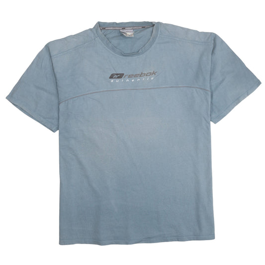 Reebok Men's Blue 2XL Vintage Crew Neck Sports T-Shirt