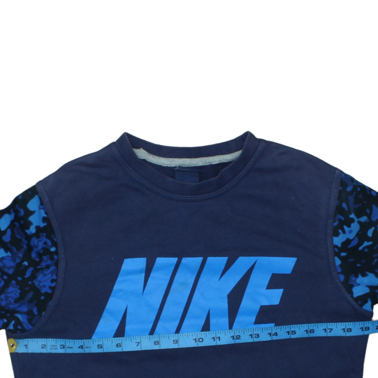 Mens UK Size M Nike Blue Pullover Sweatshirt