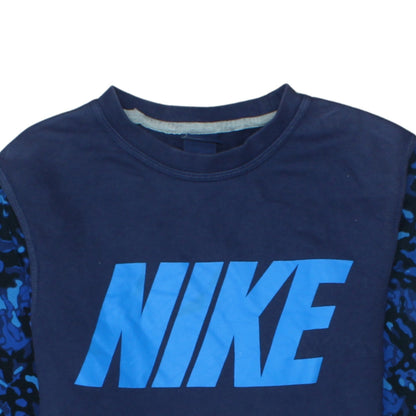 Mens UK Size M Nike Blue Pullover Sweatshirt