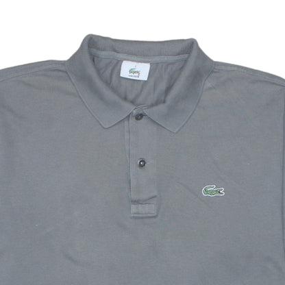 Lacoste Men's Grey Long Sleeve Cotton Polo Shirt Size L