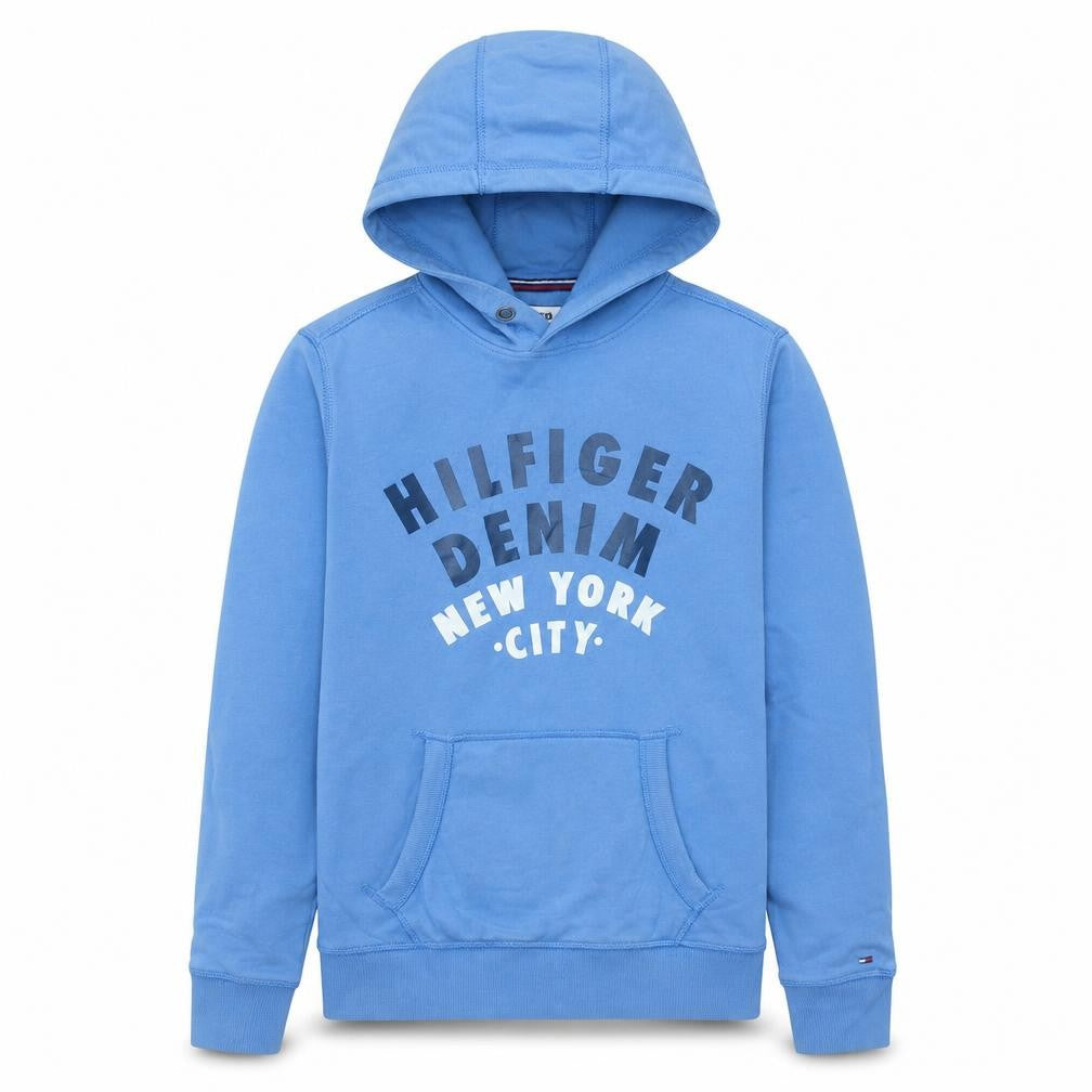 Mens UK Size S Tommy Hilfiger Blue Pullover Hoodie